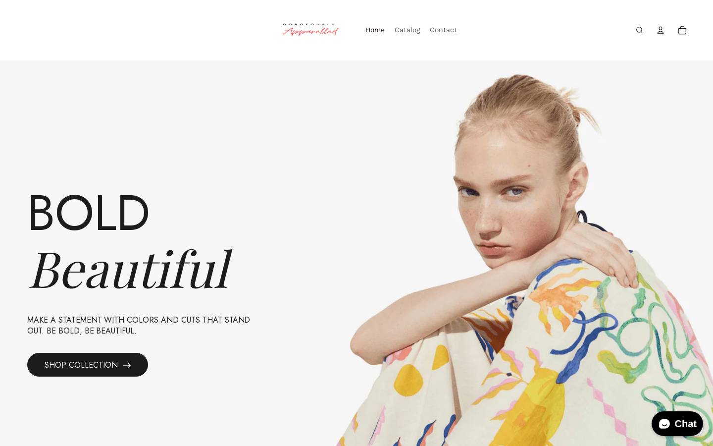 gorgeouslyapparelled.com homepage screenshot