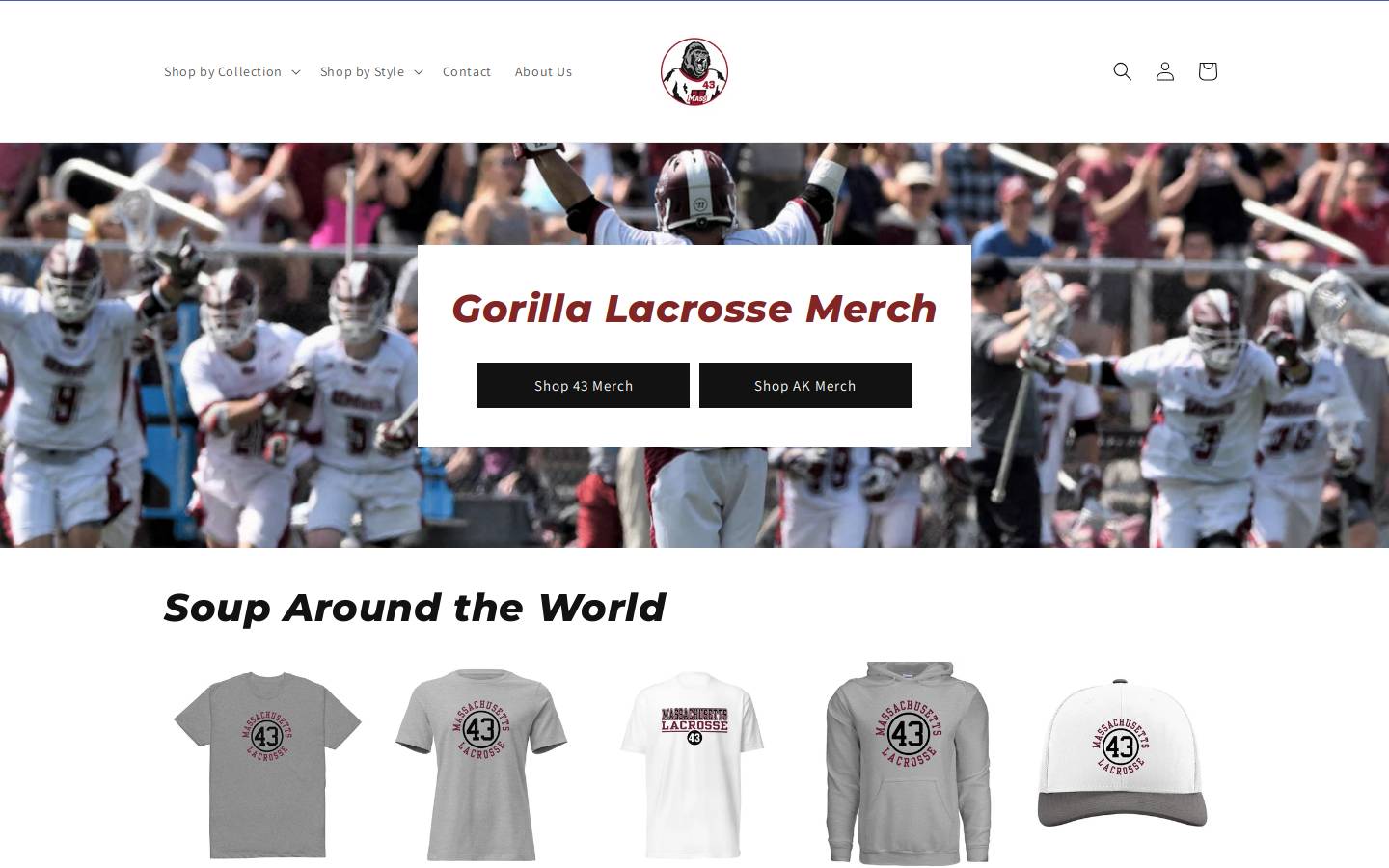 gorillagarb.com homepage screenshot