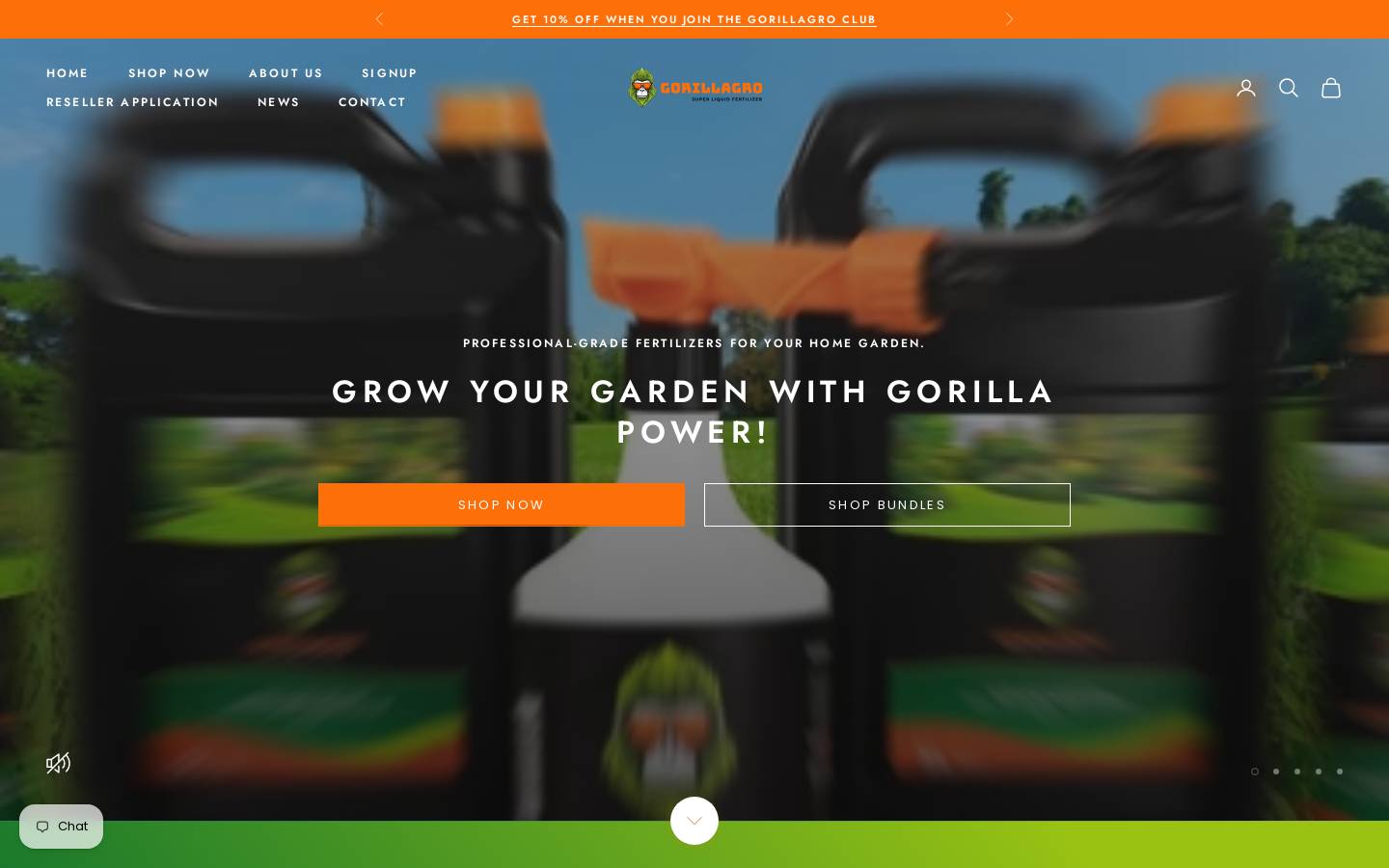 gorillagro.co.za homepage screenshot