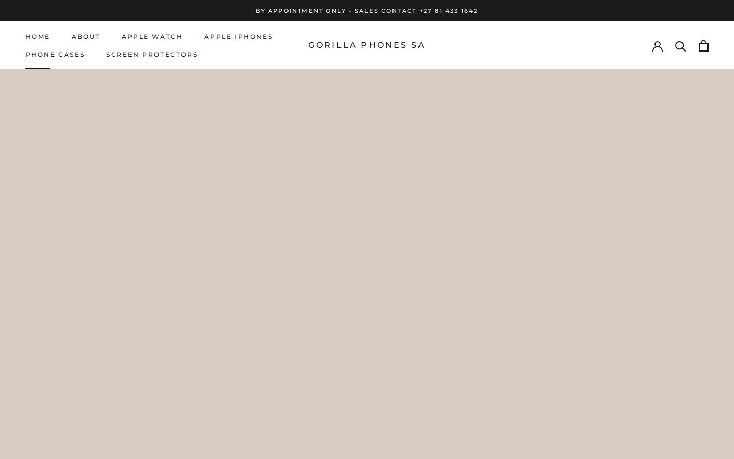 gorillaphones.co.za homepage screenshot