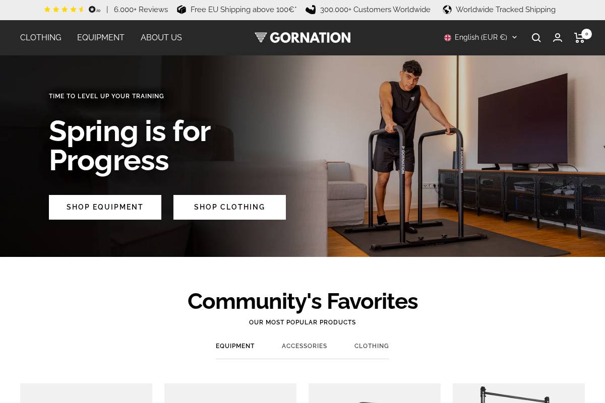 GORNATION homepage screenshot