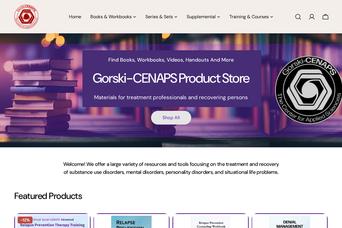 Gorski Publications homepage screenshot