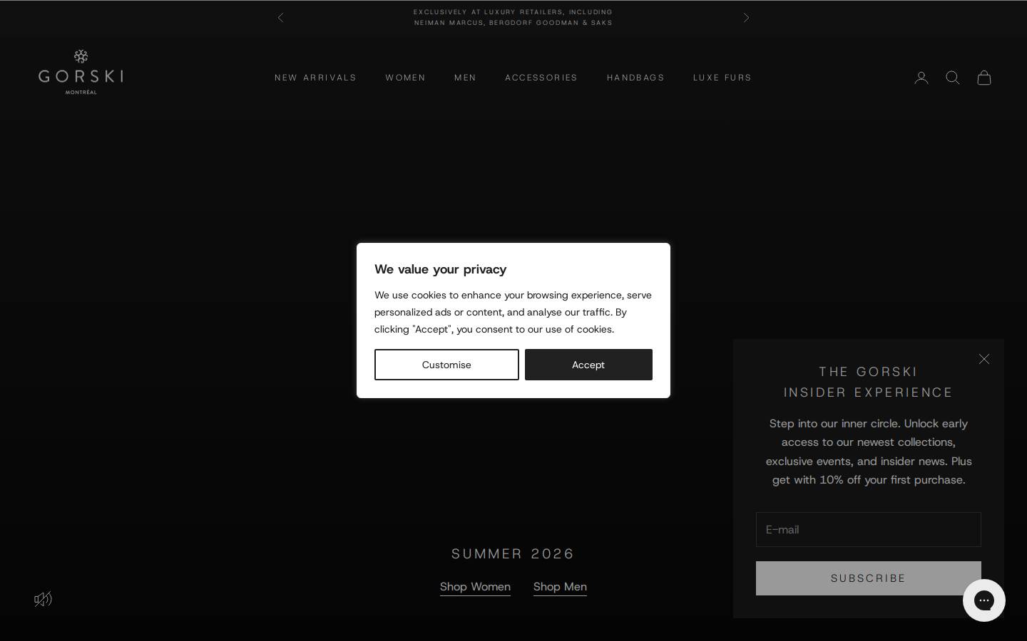 gorskimontreal.com homepage screenshot
