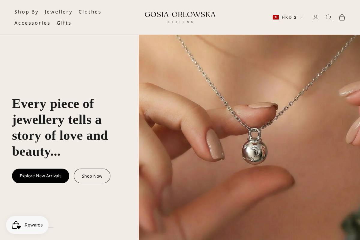 gosiaorlowska.com homepage screenshot