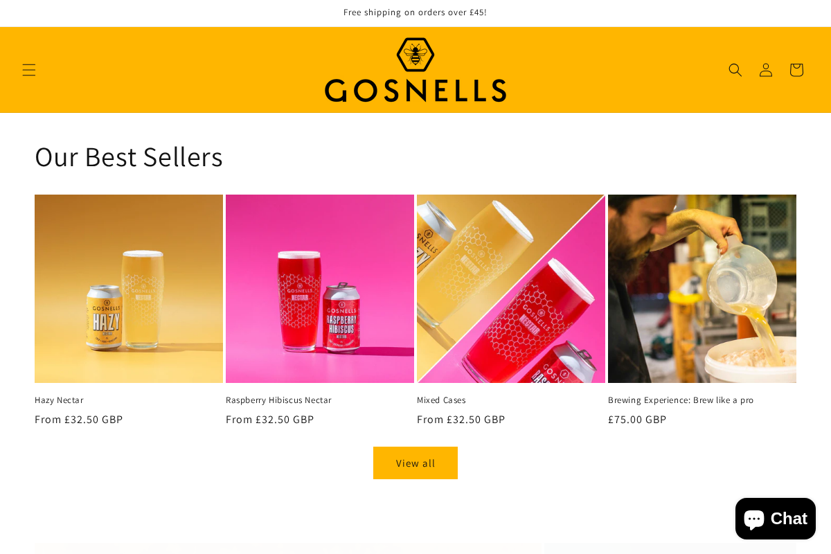 Gosnells homepage screenshot