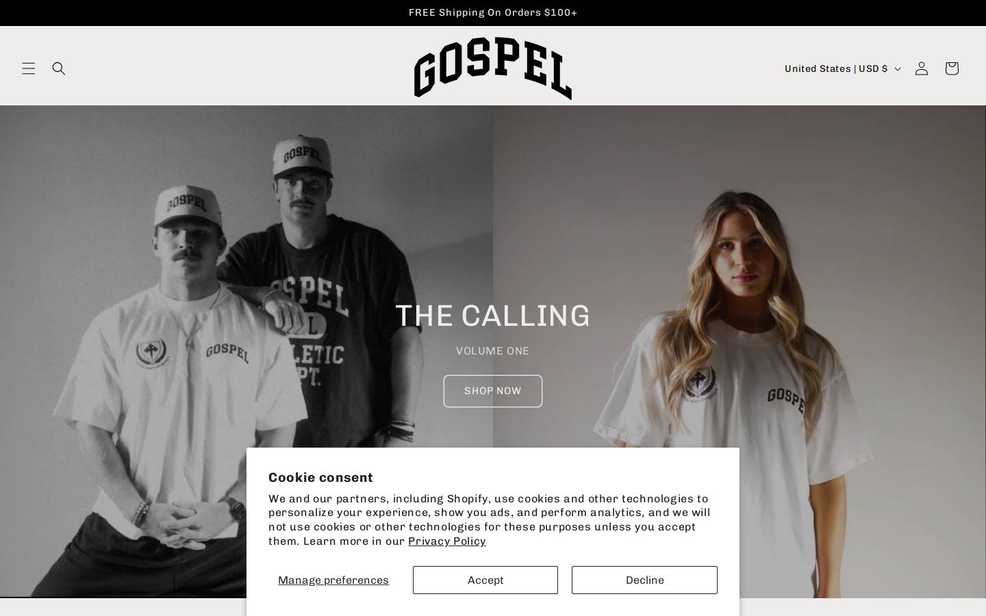gospelathletics.com homepage screenshot