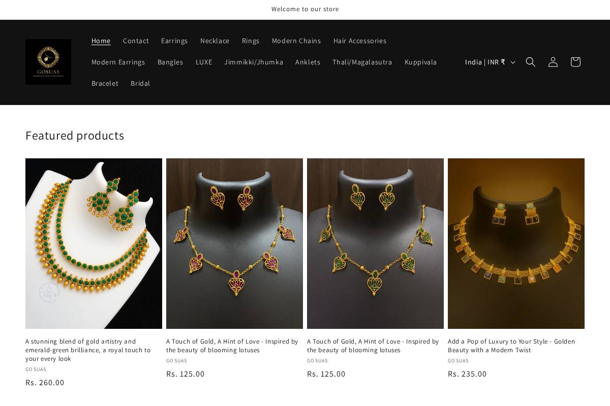 gosuas.com homepage screenshot