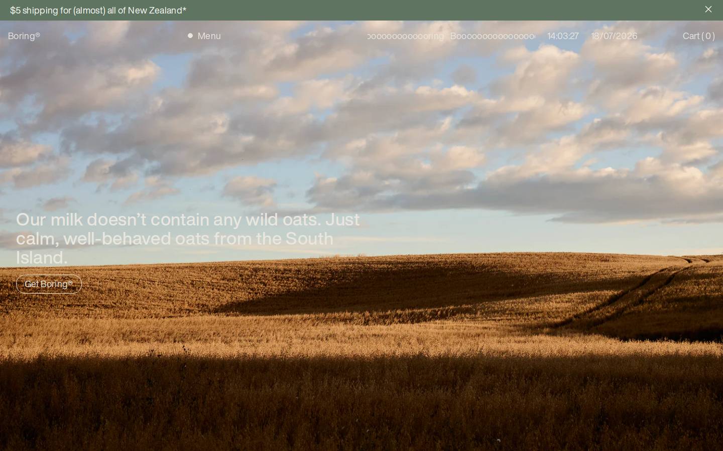 gotboring.com homepage screenshot