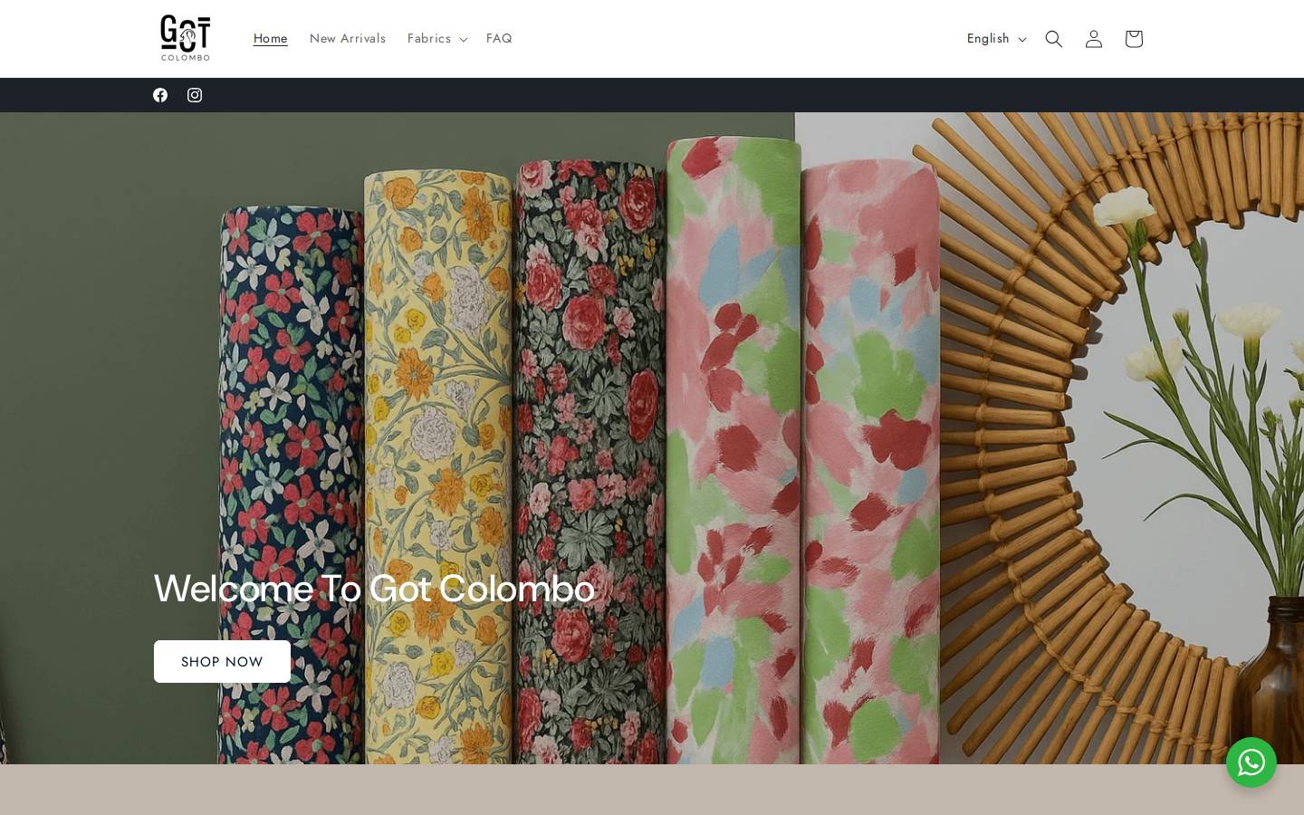 gotcolombo.com homepage screenshot