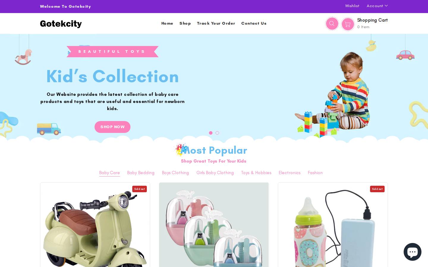 gotekcity.xyz homepage screenshot