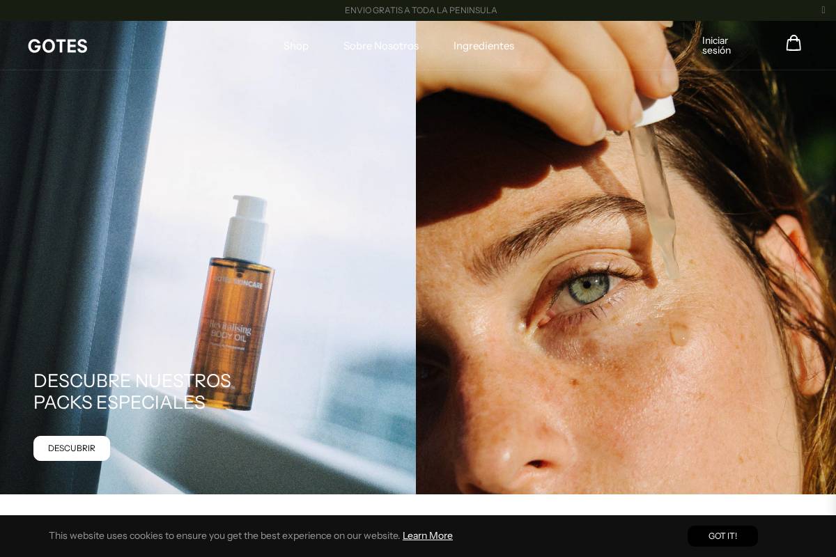 GOTES homepage screenshot