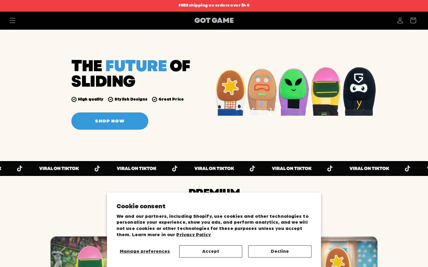 gotgame.co homepage screenshot