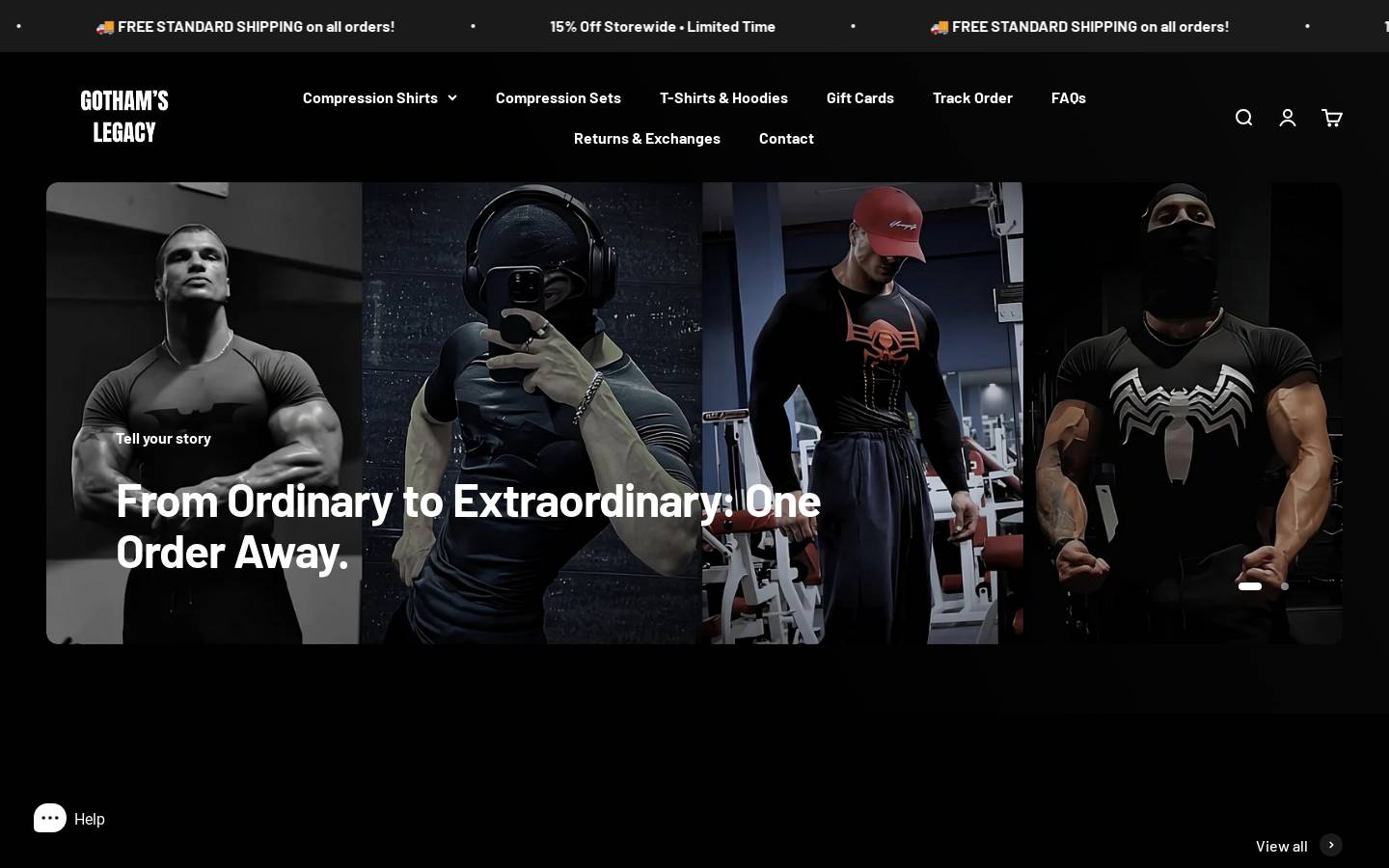 Gothamslegacy homepage screenshot
