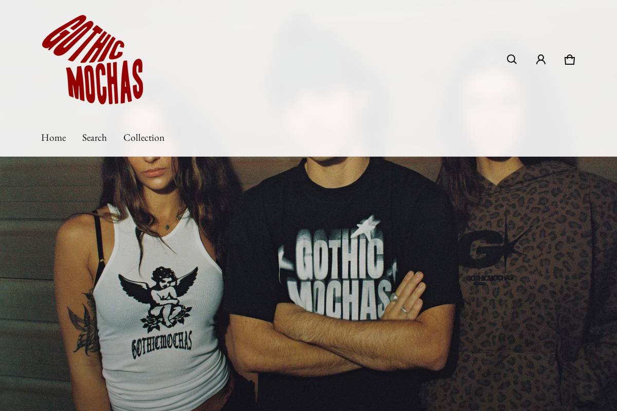 gothicmochas.com homepage screenshot