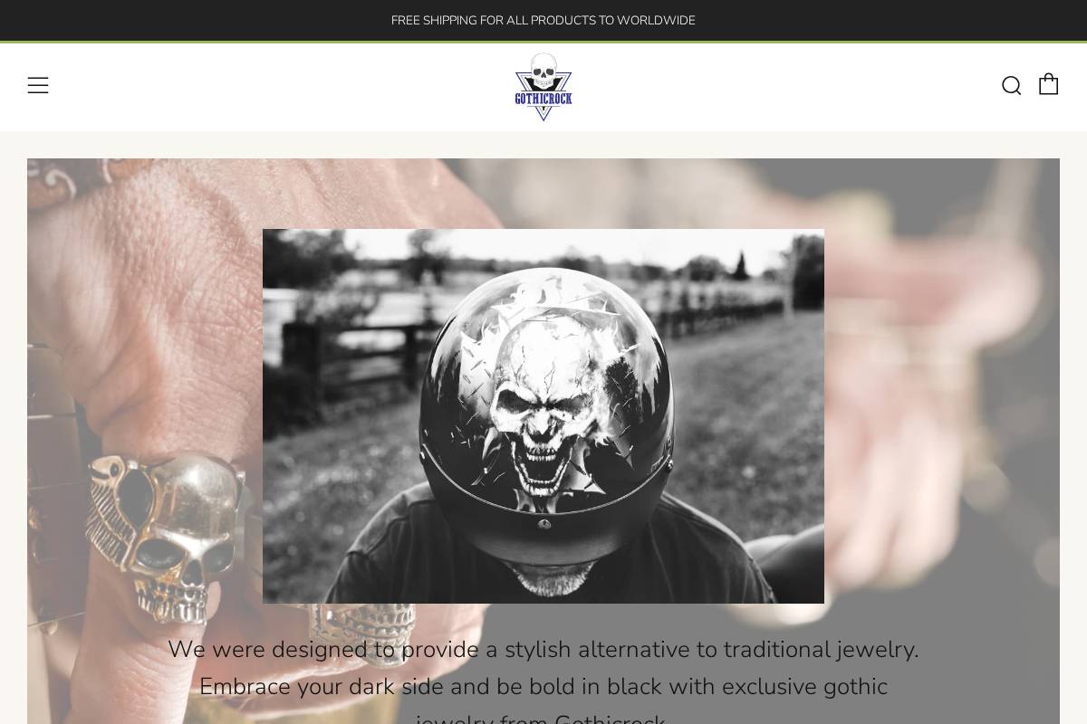 gothicrock.com homepage screenshot