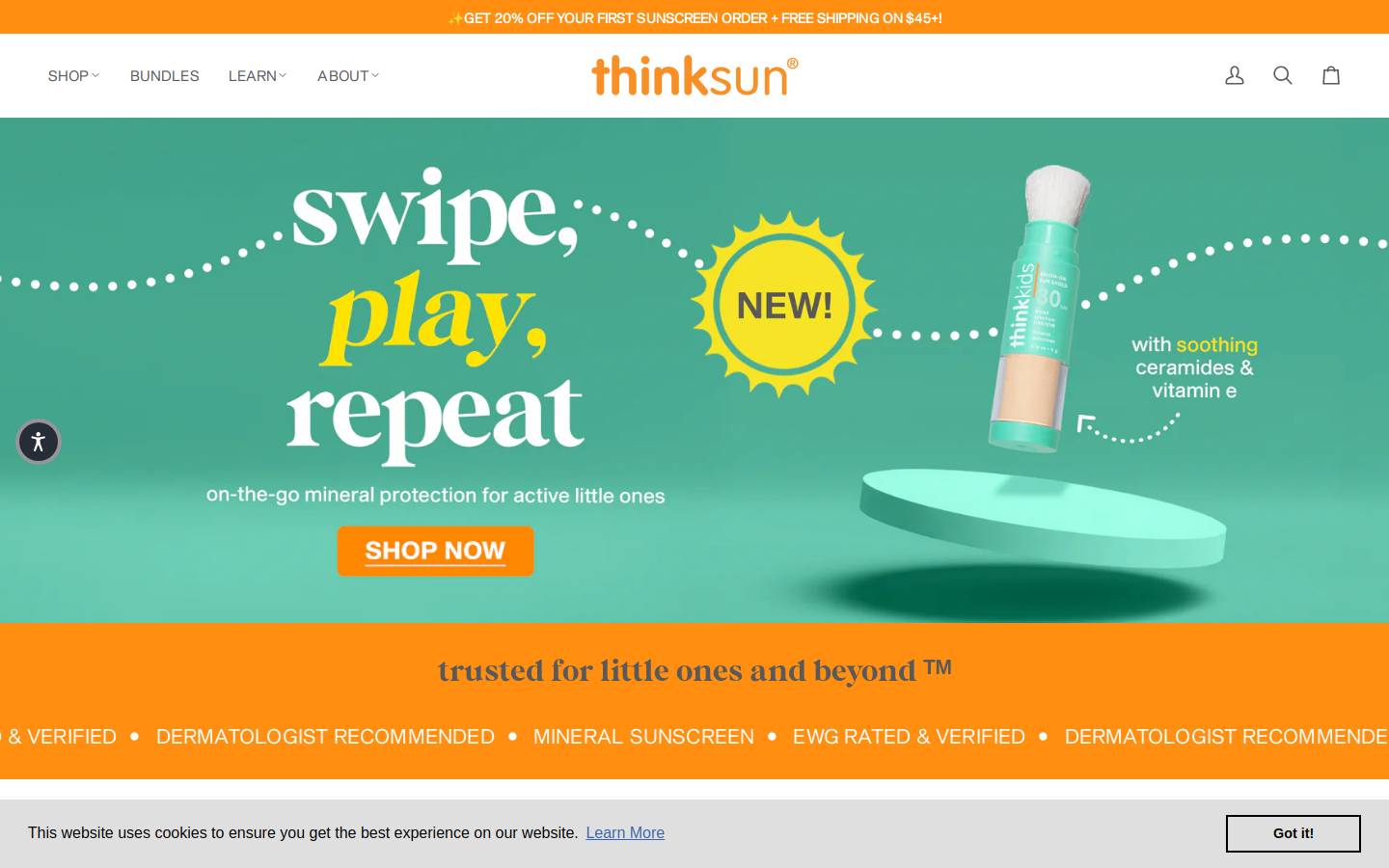 gothinksport.com homepage screenshot