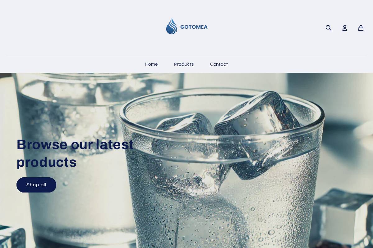 gotoaqua.com homepage screenshot