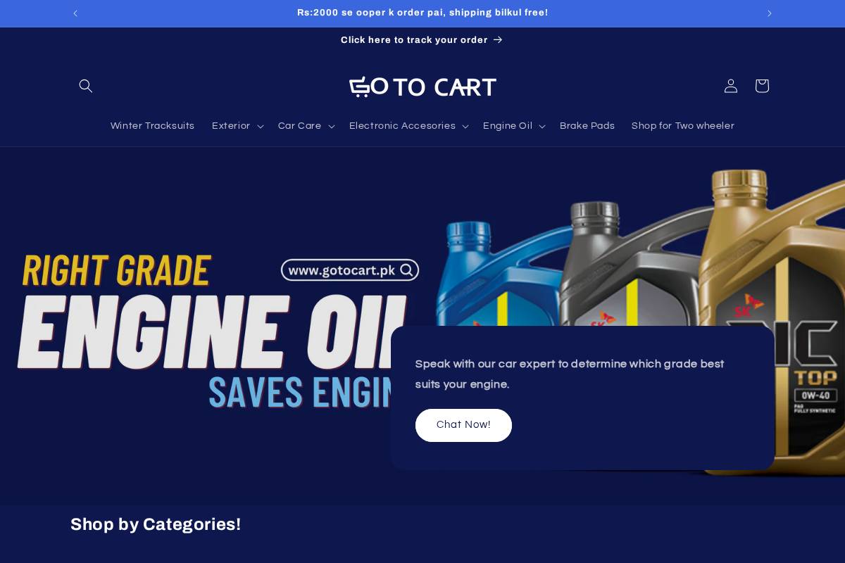 gotocart.pk homepage screenshot