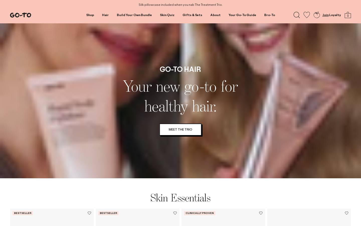 gotoskincare.com homepage screenshot