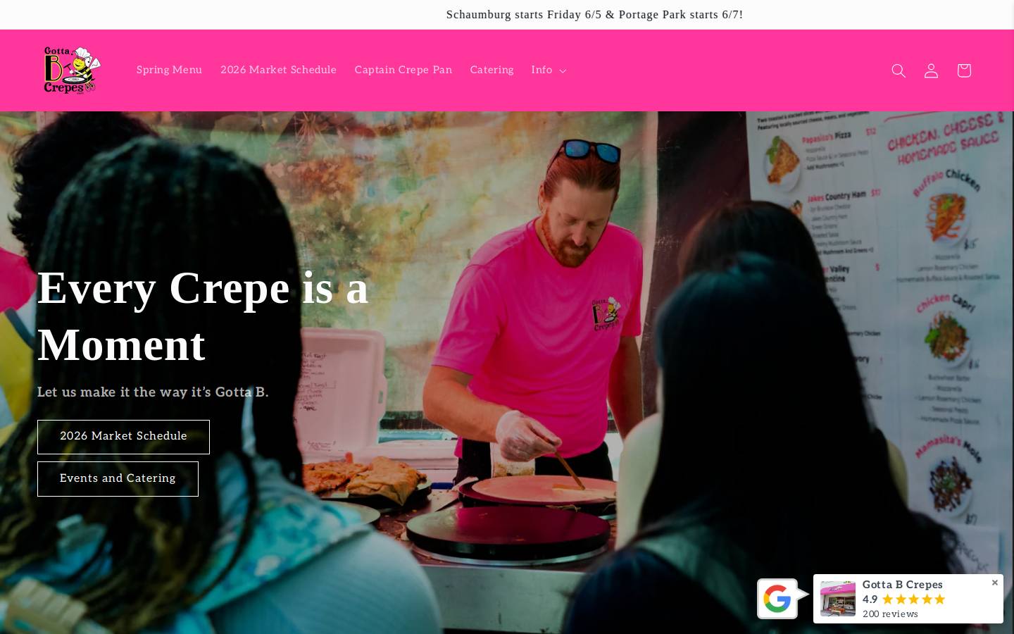 gottabcrepes.com homepage screenshot