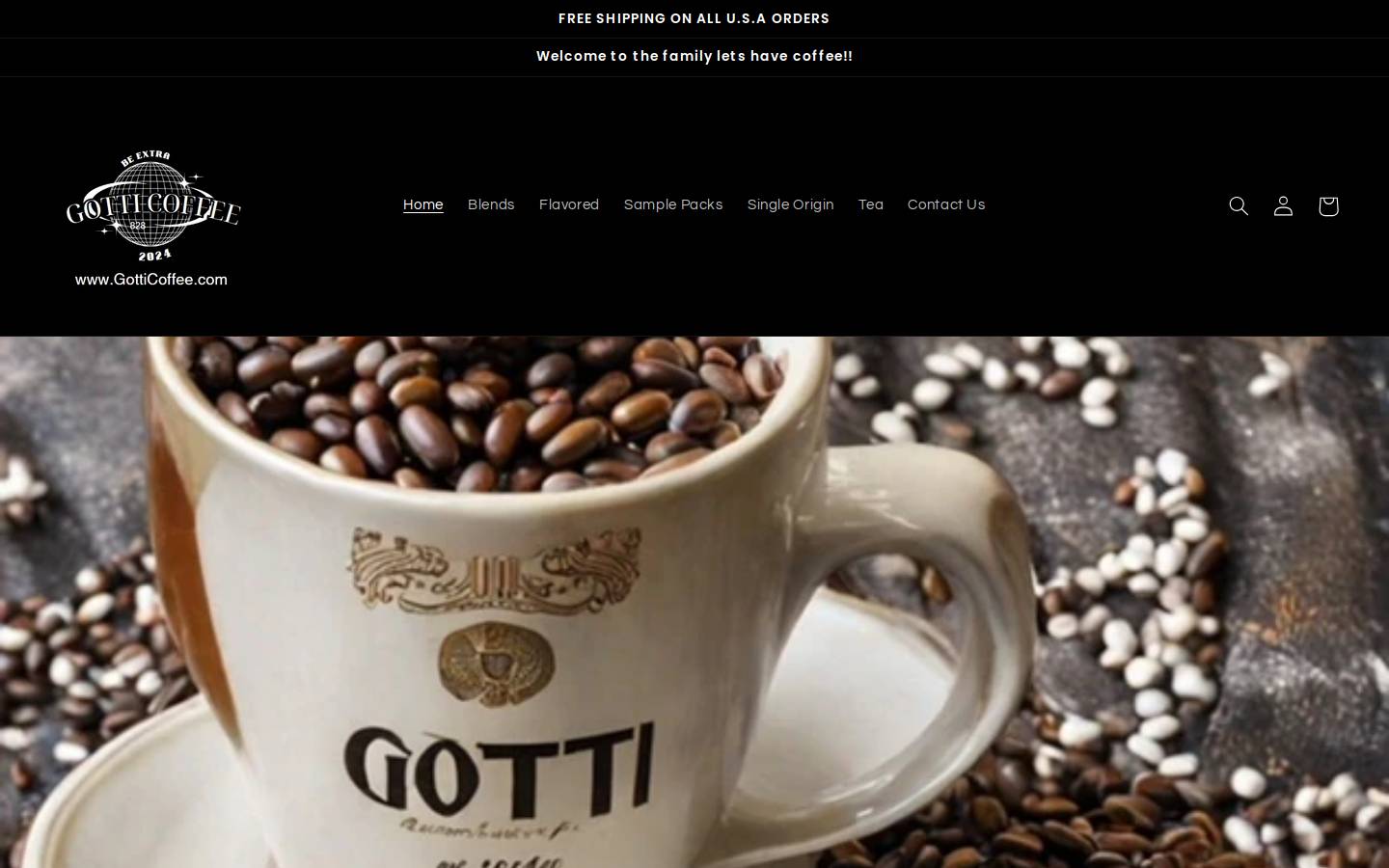 gotticoffee.com homepage screenshot