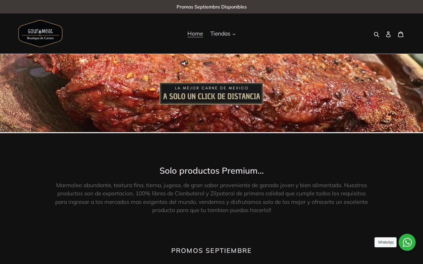 gour-meat.com homepage screenshot
