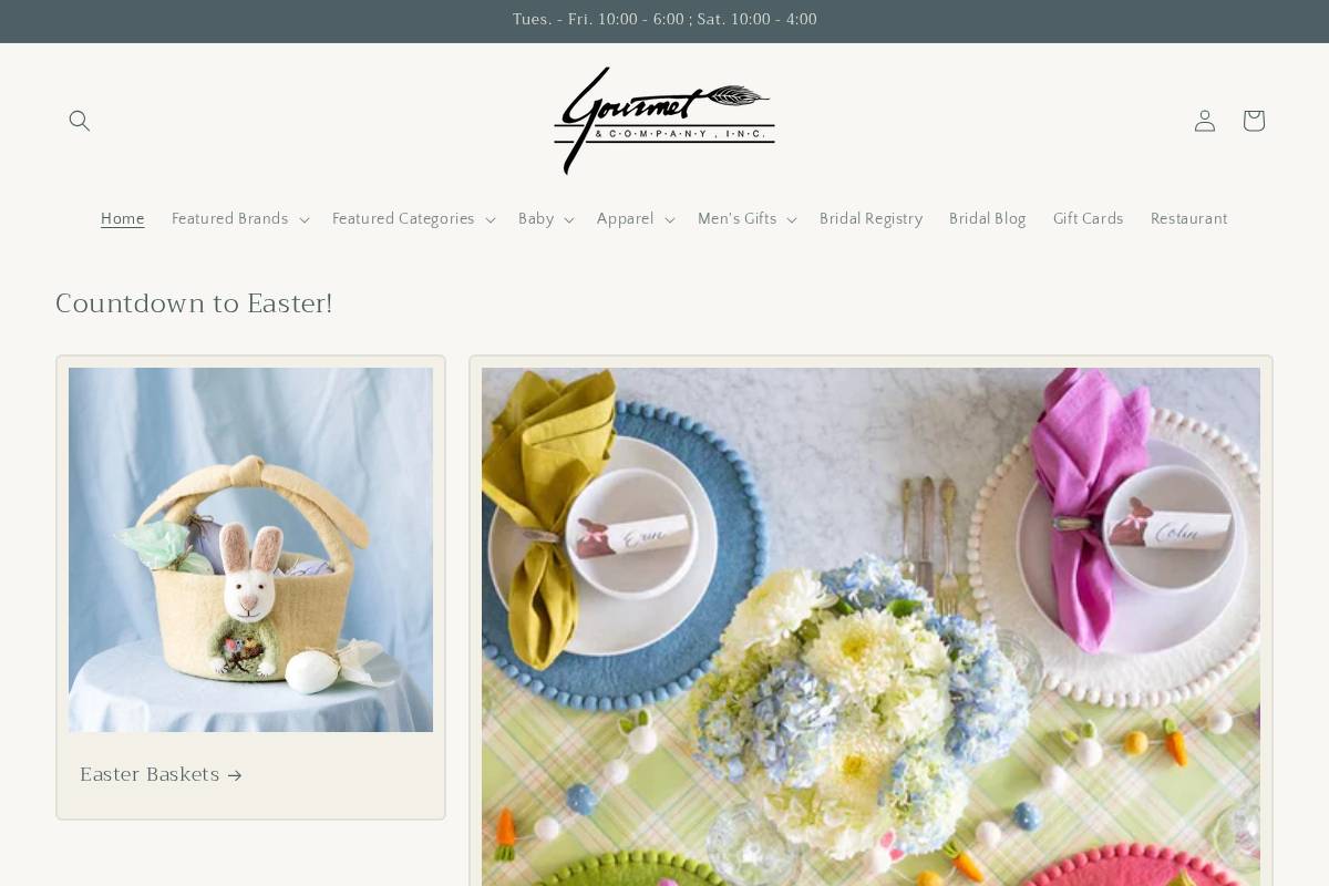 gourmetandco.com homepage screenshot