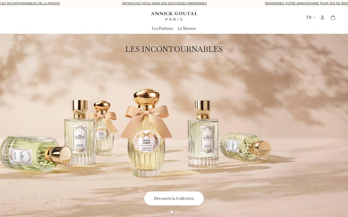 Goutalparis homepage screenshot
