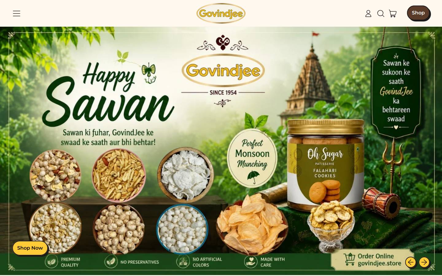 govindjee.store homepage screenshot