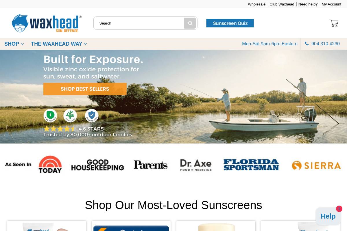 gowaxhead.com homepage screenshot