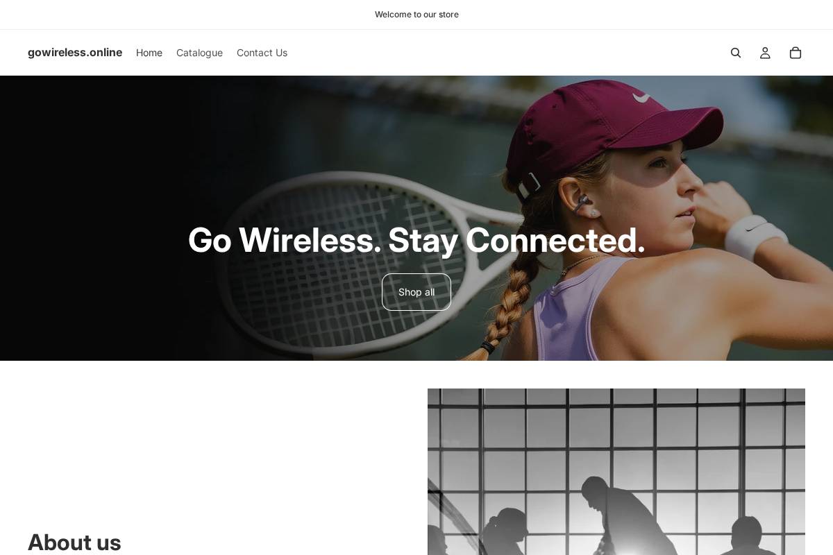 Gowireless homepage screenshot