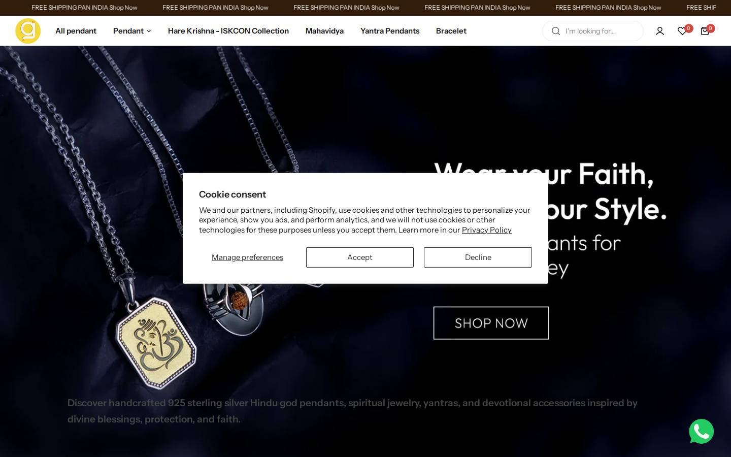 goyanicreation.com homepage screenshot
