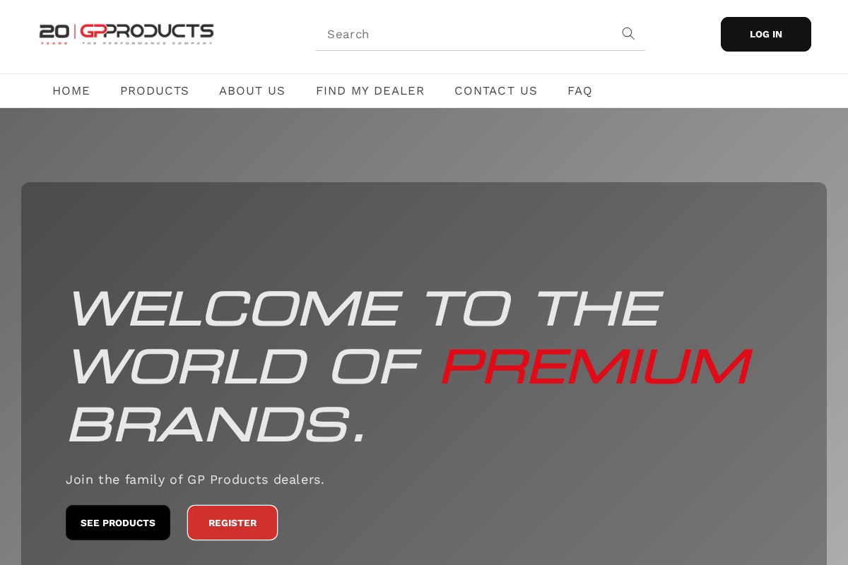 GP Portal homepage screenshot