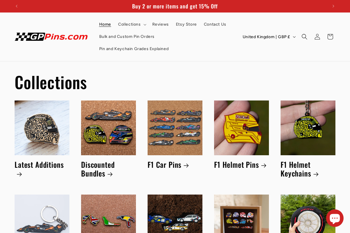 GPPins.com homepage screenshot