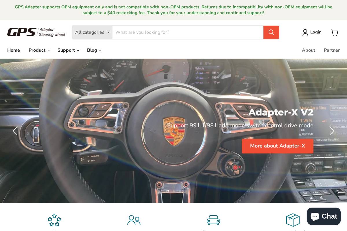 gpsadapter.us homepage screenshot