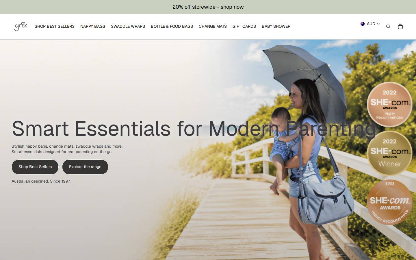 gr8x.com.au homepage screenshot