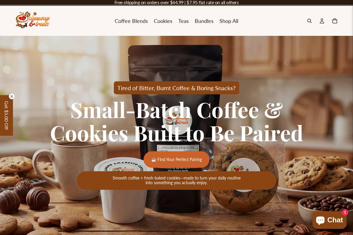 grab4lesscoffees.com homepage screenshot