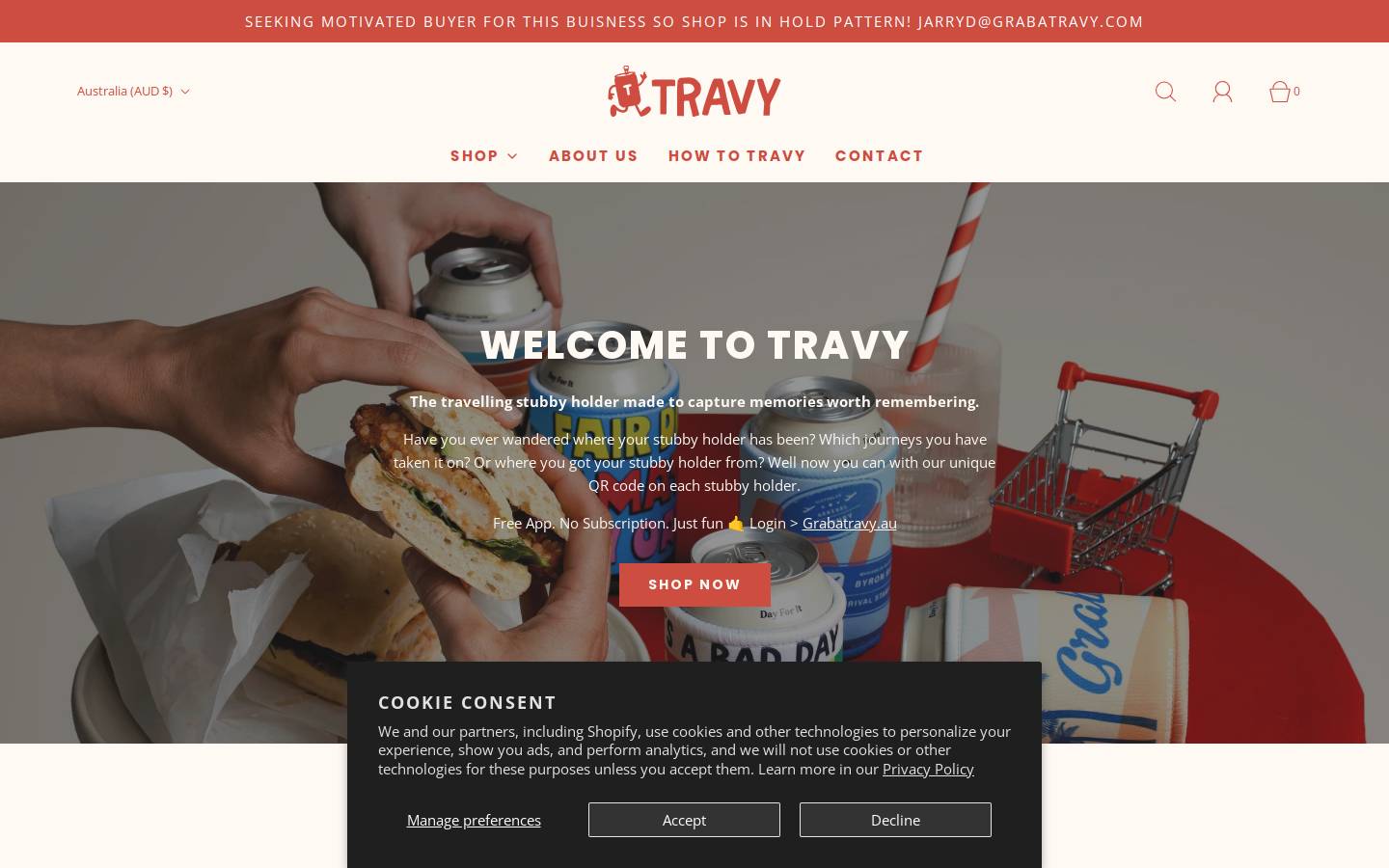 grabatravy.com homepage screenshot