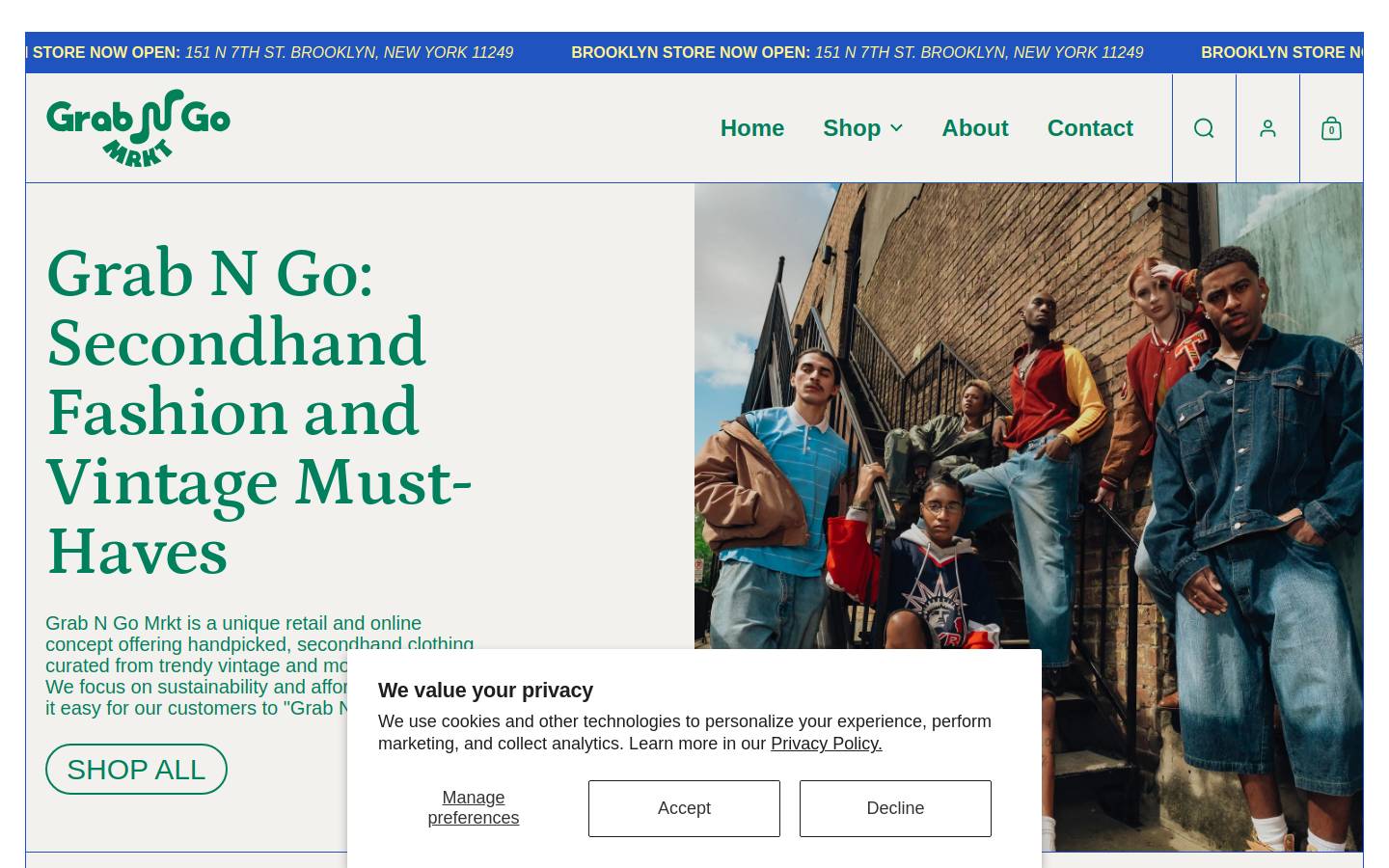 grabngomrkt.com homepage screenshot