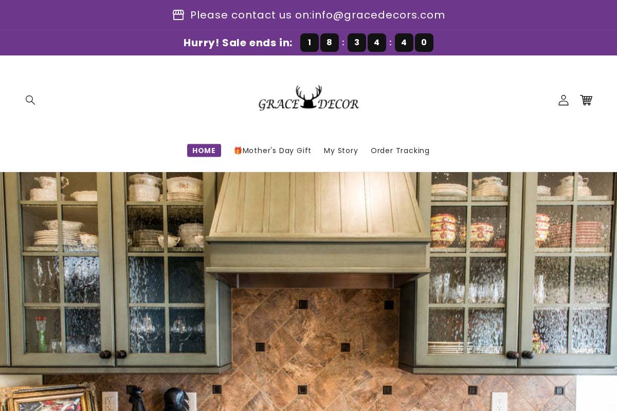 Gracedecors homepage screenshot