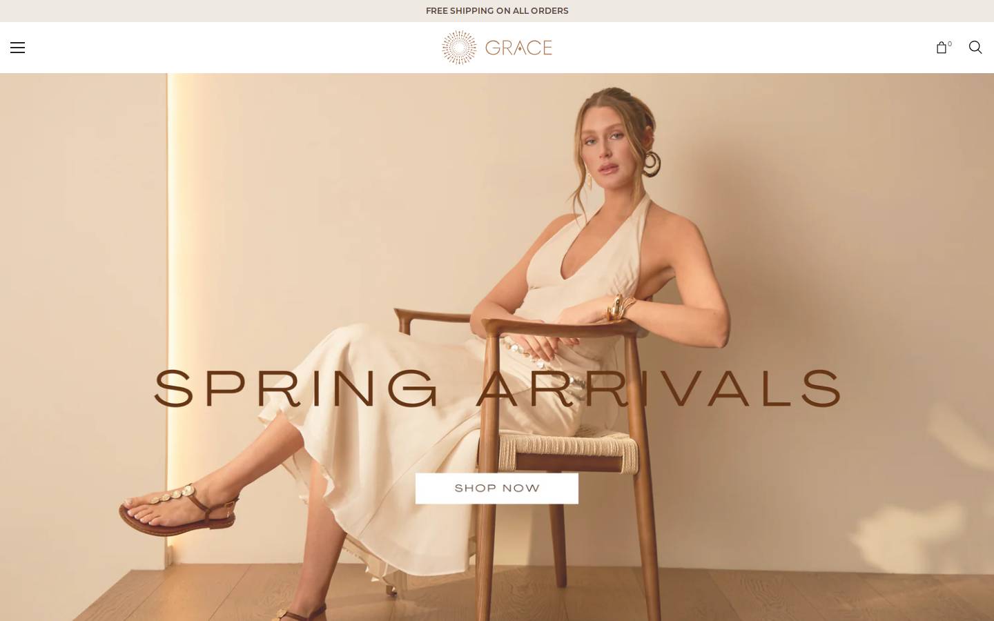 gracefootwear.com homepage screenshot