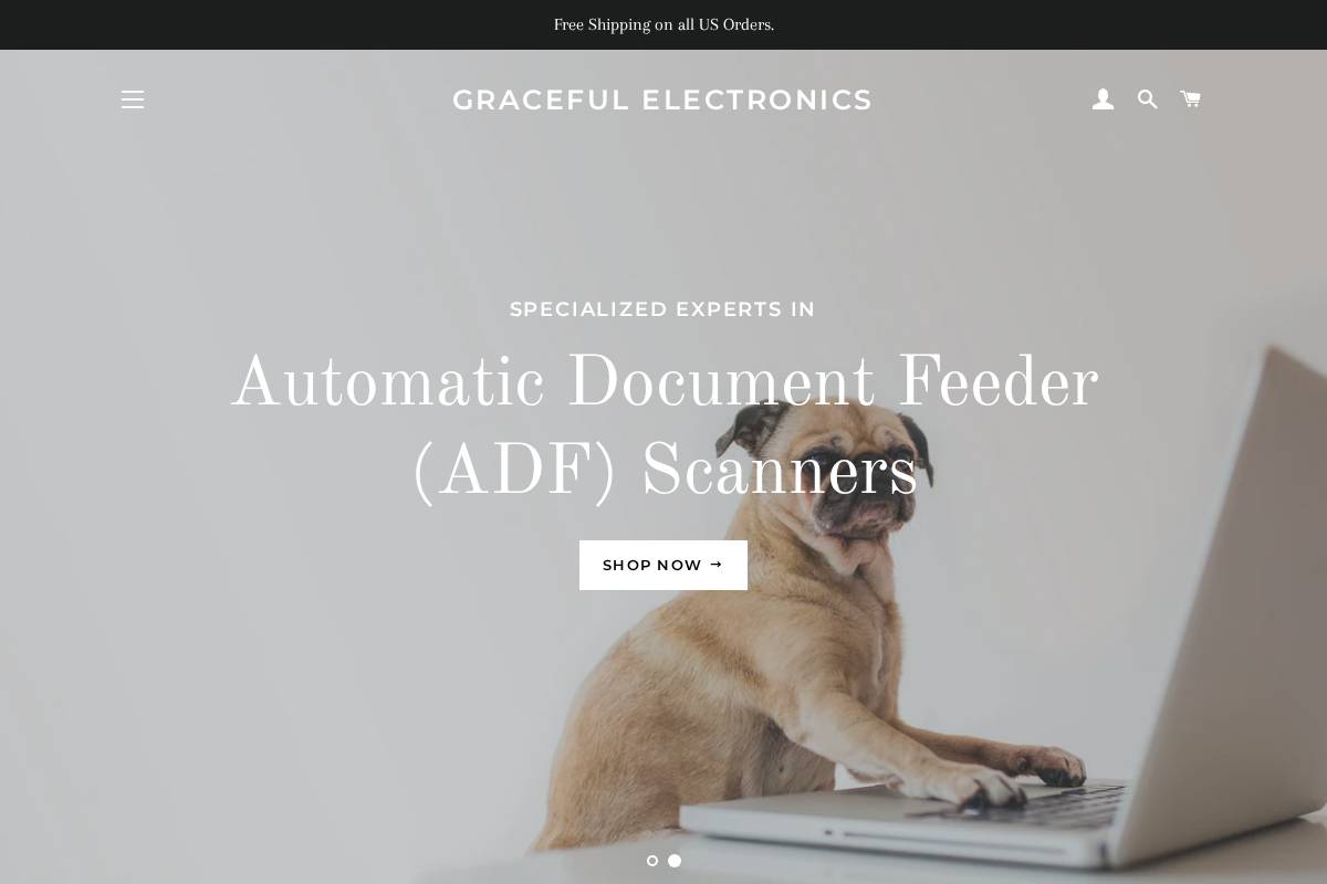 gracefulelectronics.com homepage screenshot