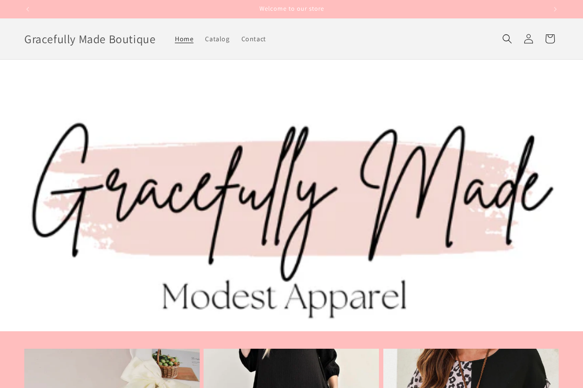 gracefullymade.net homepage screenshot