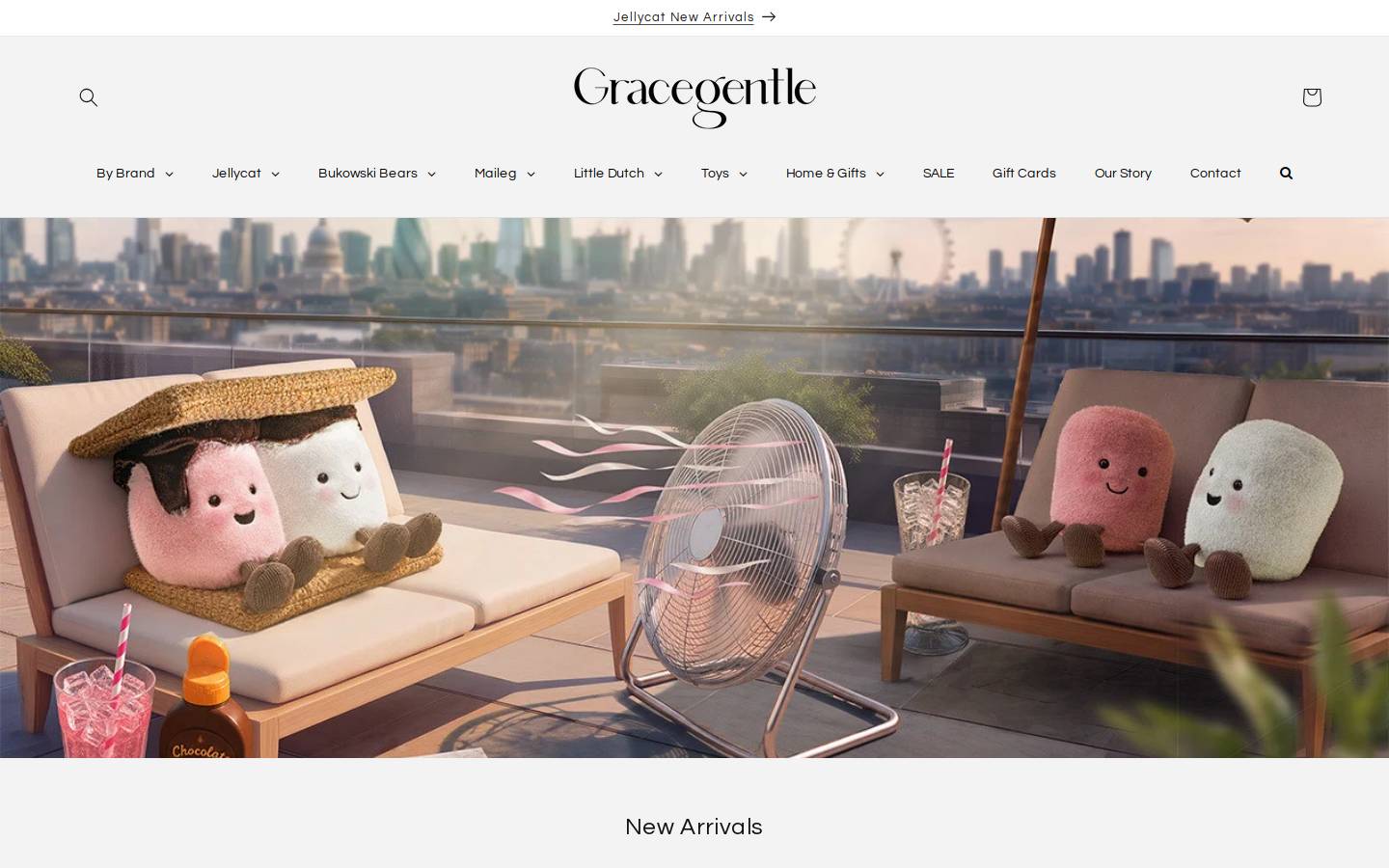 Gracegentle homepage screenshot