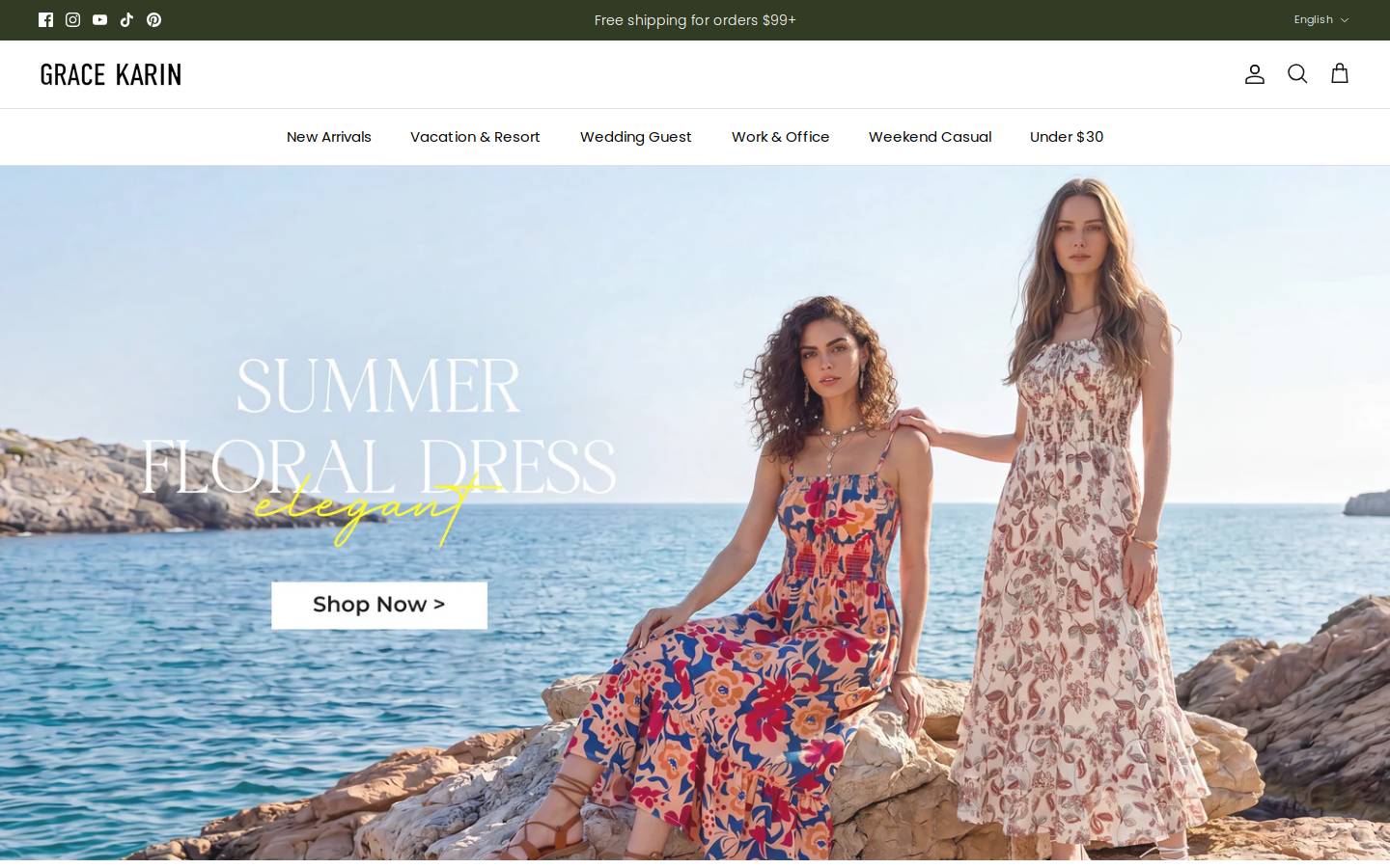 GRACE KARIN homepage screenshot