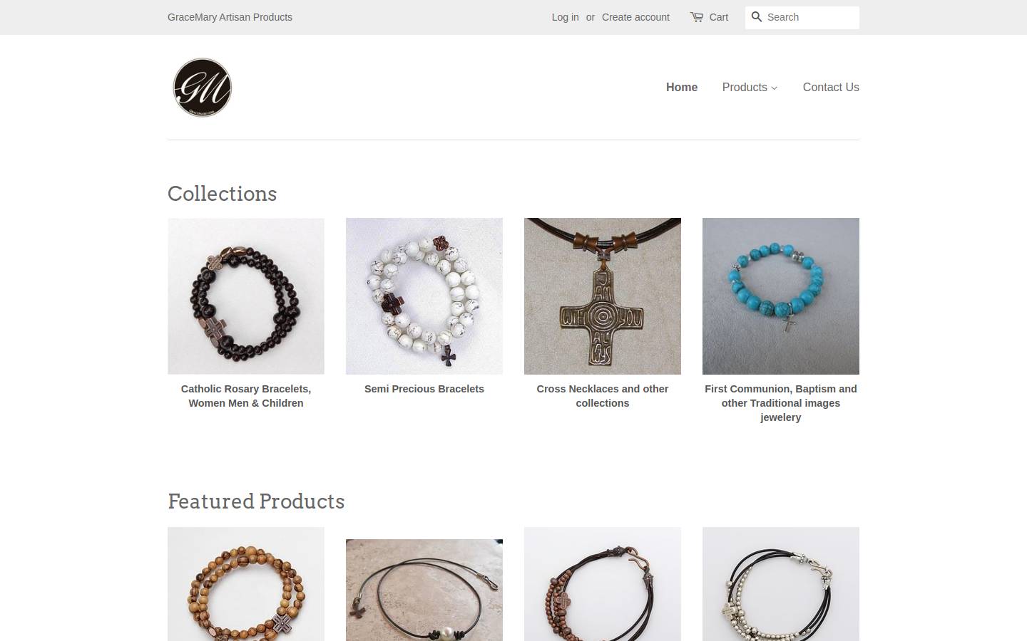 gracemary.com homepage screenshot