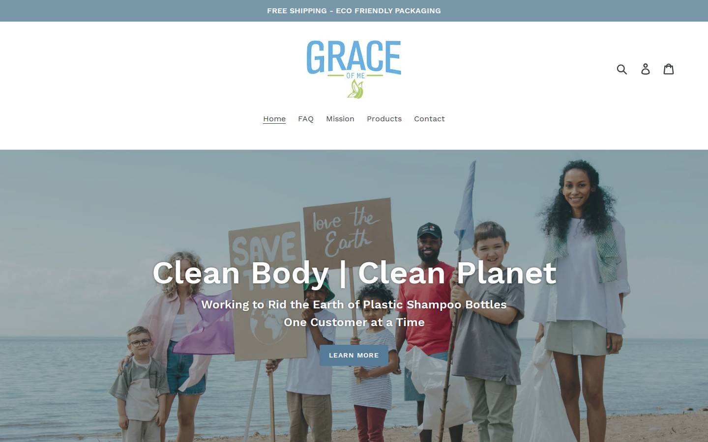graceofme.com homepage screenshot