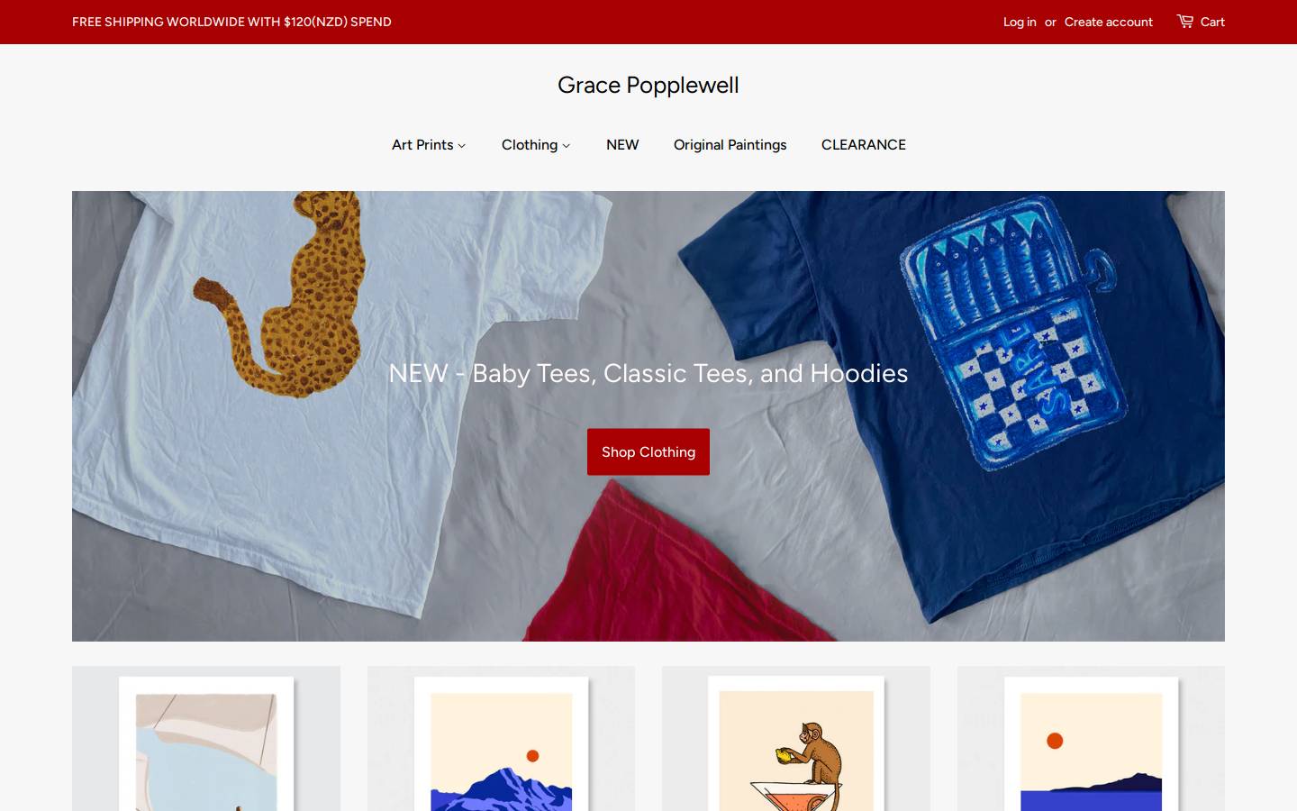 gracepopplewell.com homepage screenshot