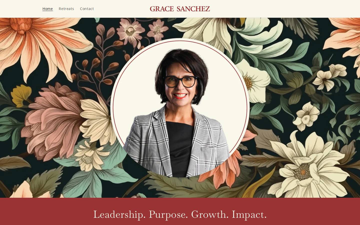 gracesanchez.life homepage screenshot