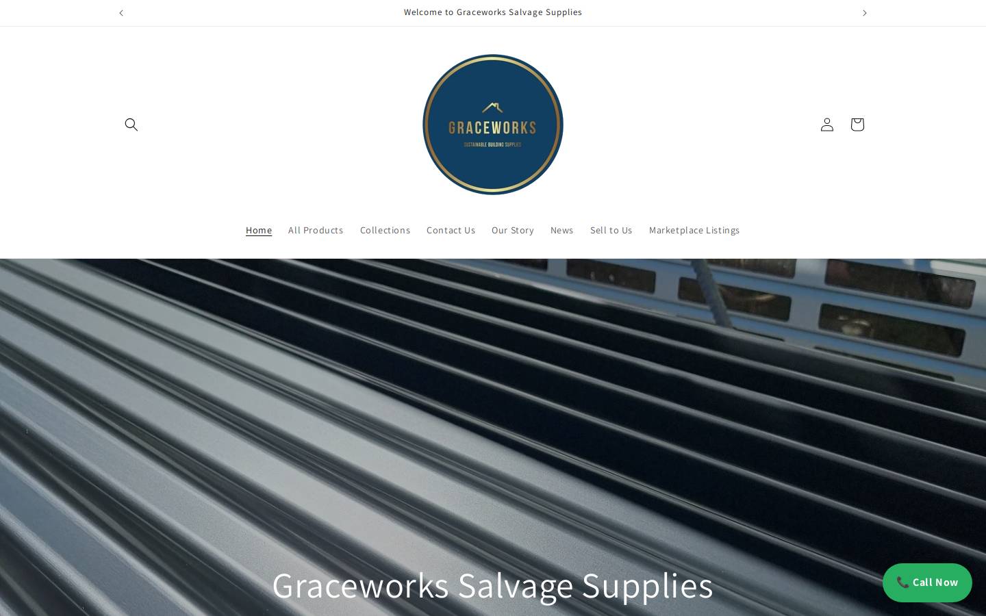 graceworksyard.com homepage screenshot